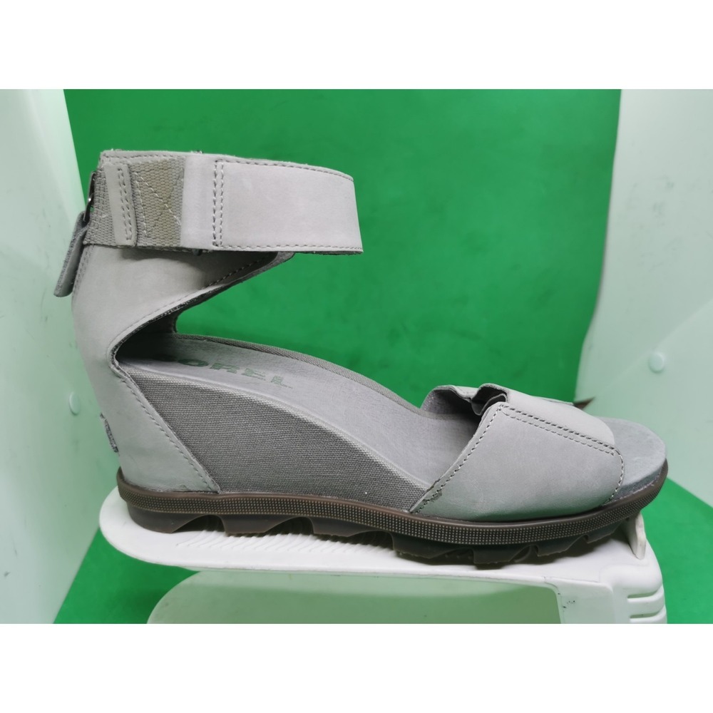 SOREL Women's JOANIE II ANKLE STRAP SANDAL DOVE Wedge Heeled Sandals Size 9.5 - Picture 5 of 16